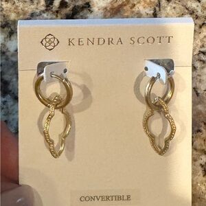 Kendra Scott Gold Abbie Huggie earring
